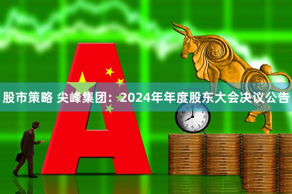 股市策略 尖峰集团：2024年年度股东大会决议公告