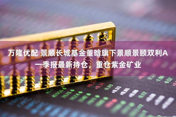 万隆优配 景顺长城基金董晗旗下景顺景颐双利A一季报最新持仓，重仓紫金矿业